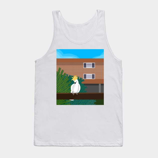 Balcony Cockatoo 2 Tank Top by Donnahuntriss